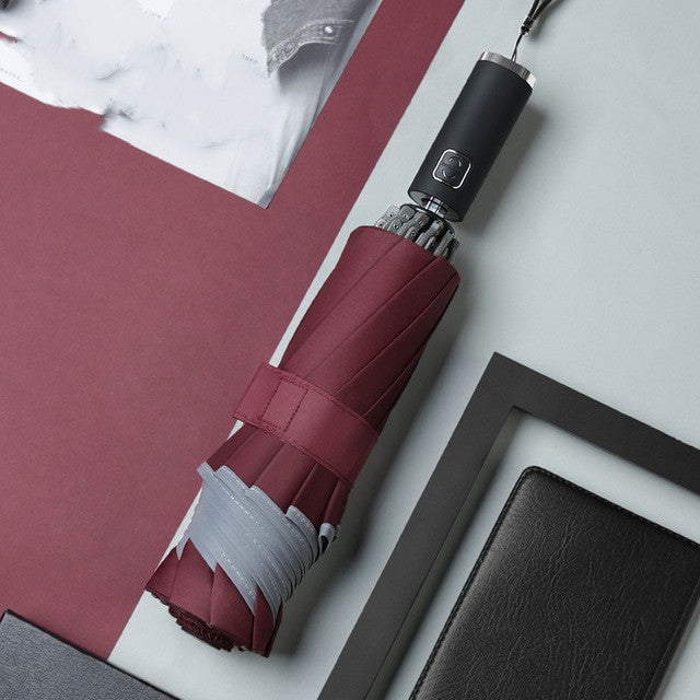 Omvänt Paraply – en smart lösning för regniga dagar som håller ordning i din vardag och bil.