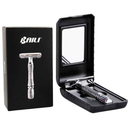 Säkerhetshyvel - I förvaringsbox (Inkl. 1 rakblad)