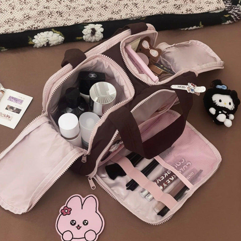 Modern Handväska/Necessär – Förvaring med Stor Volym