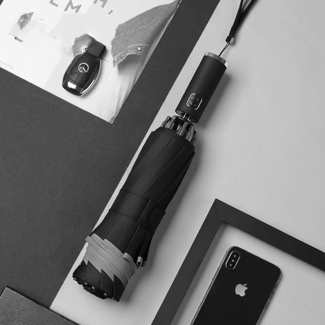 Omvänt Paraply – en smart lösning för regniga dagar som håller ordning i din vardag och bil.