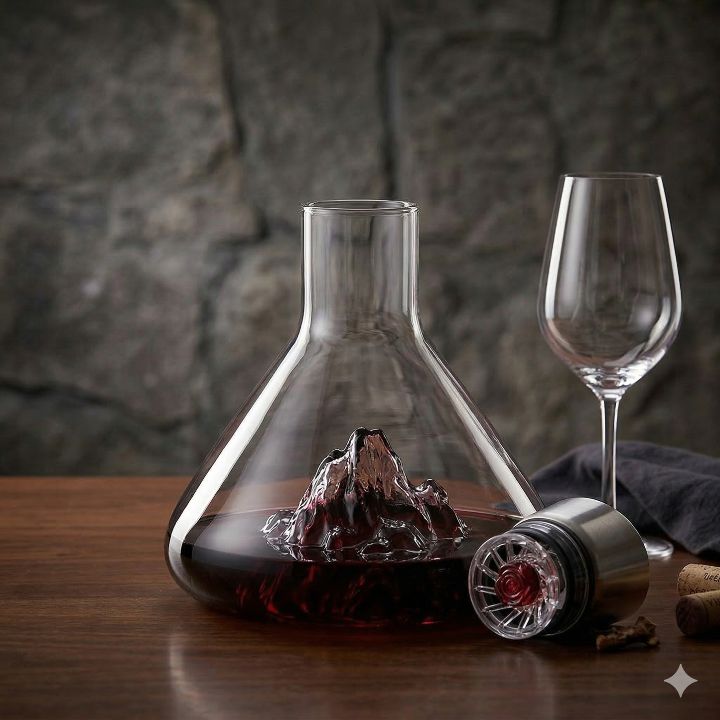 Dekanteringskaraff i kristall