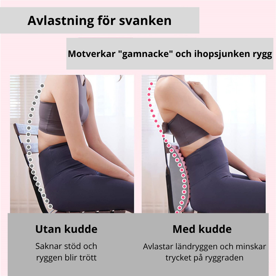 Ergonomisk Ryggstödskudde för Smärtlindring & Stretch