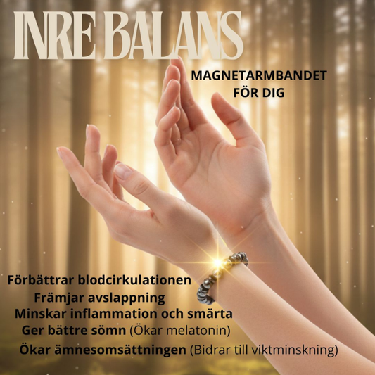 Magnetarmband för Välmående | Smärtlindrande Magnetterapi – Slimming & Hälsoaccessoar (Pentagram)