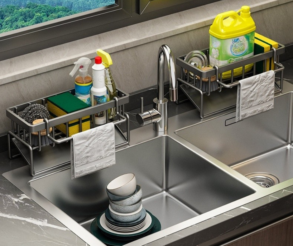 Avrinningsställ för diskho – Monteringfri och i rostfritt stål