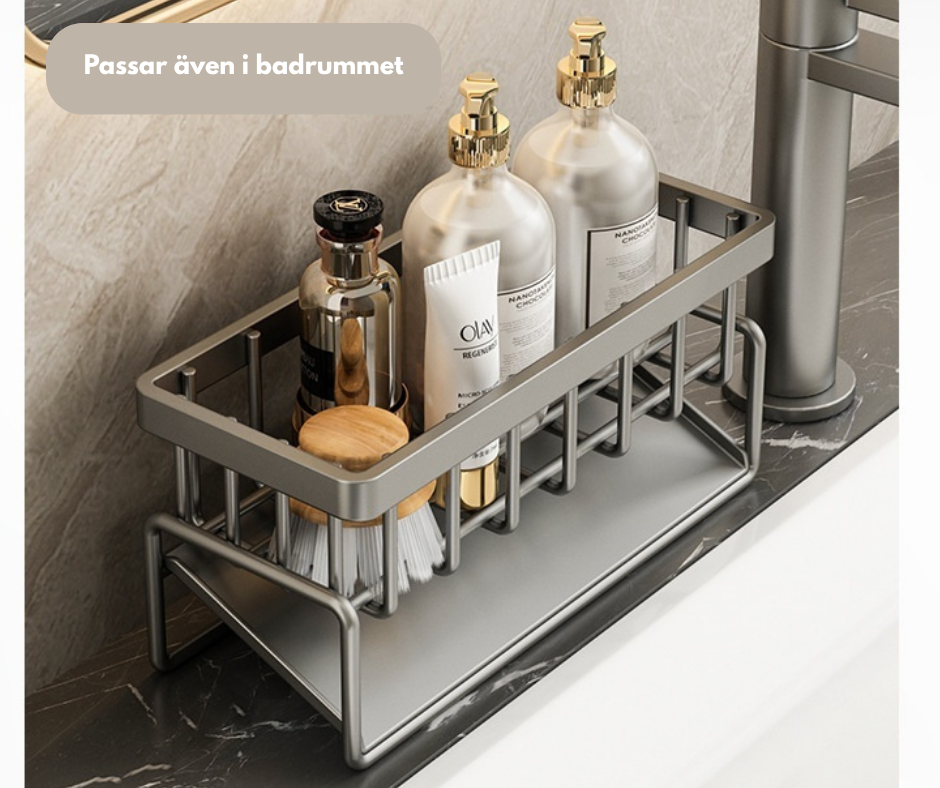 Avrinningsställ för diskho – Monteringfri och i rostfritt stål