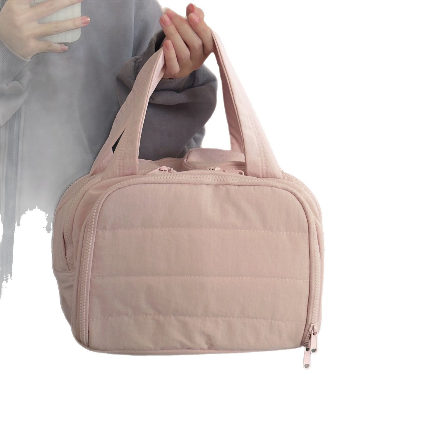 Modern Handväska/Necessär – Förvaring med Stor Volym